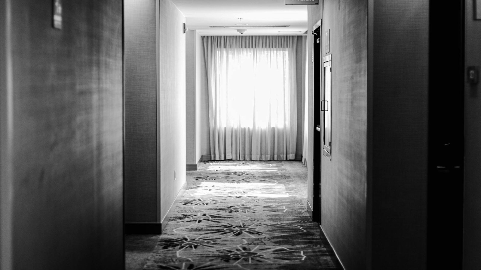 A quiet hospital corridor in soft natural light